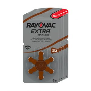 Pilas Rayovac extra 312 - Pack 5
